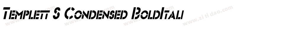 Templett S Condensed BoldItalic字体转换